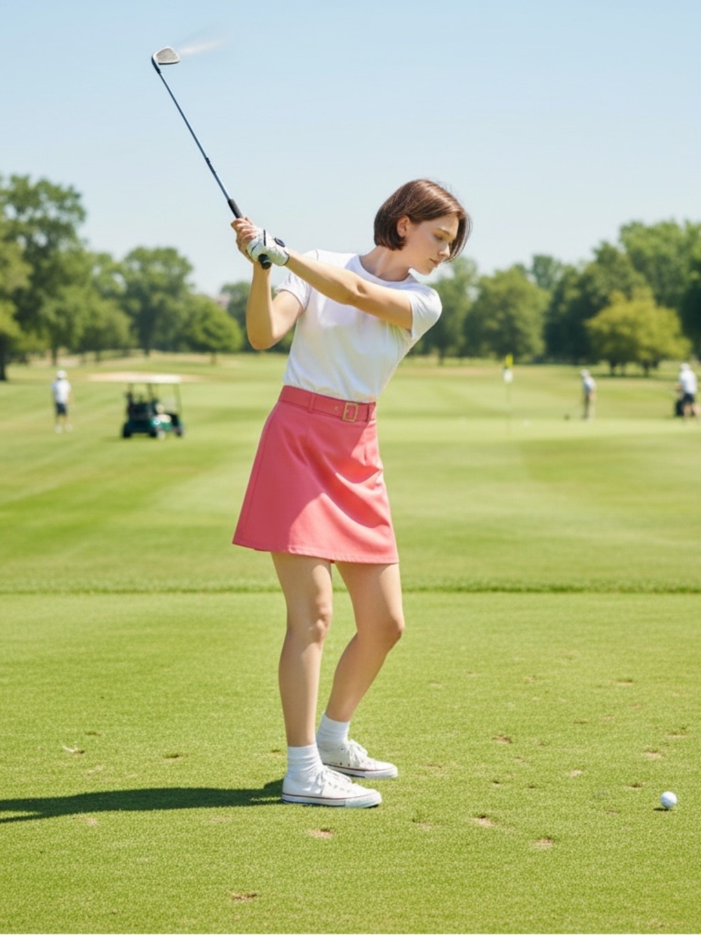 Izod FXG Golf Pleated Skirt Skort Pro Series Extreme Golf Pink M New With Tags.